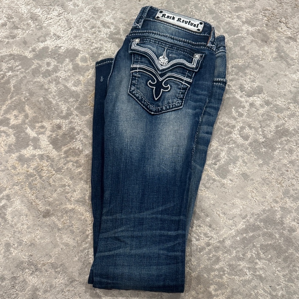 Rock Revival Women's Dark Blue Boot Cut Jeans